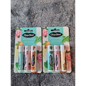 6 Pk Chapstick Spa Collection 2 Almond Oil 2 Rose Water‎ 2 Mint Tea Refreshing